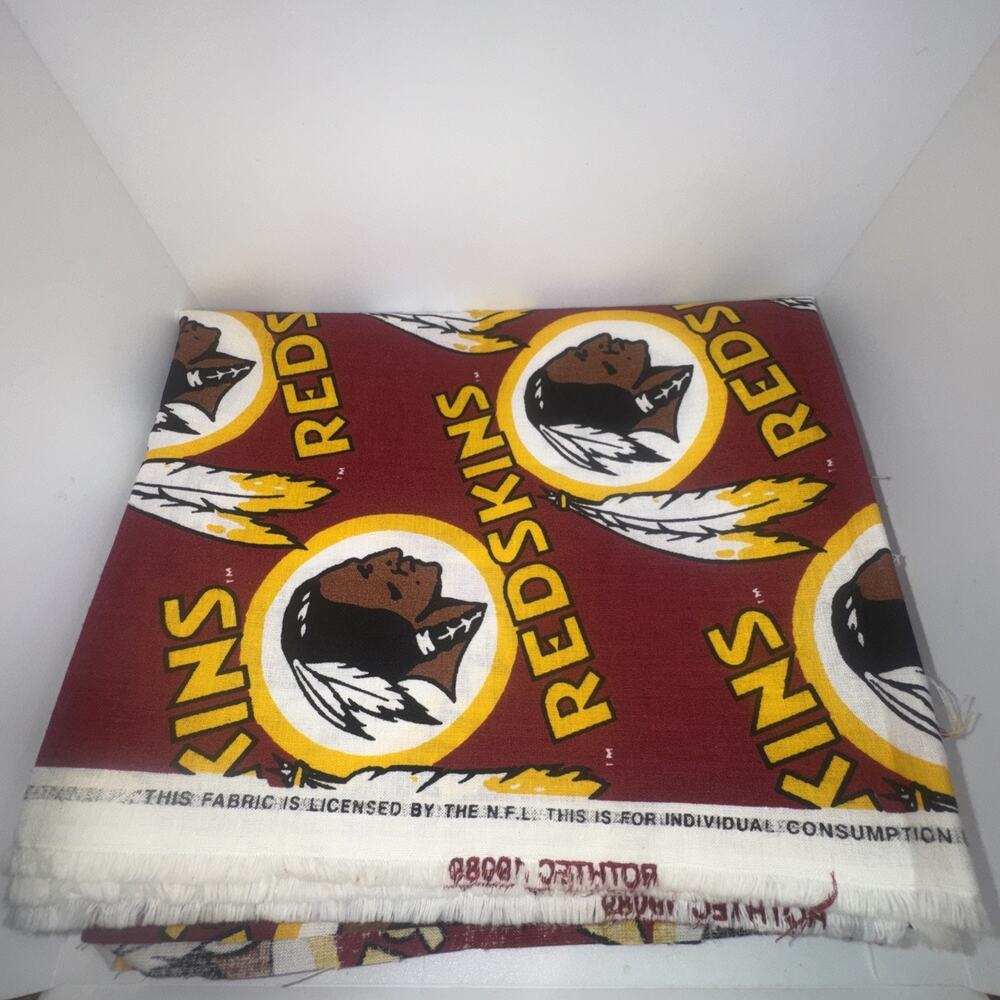 Washington Redskins NFL Cotton Fabric (67.5” Long X 15” Wide)